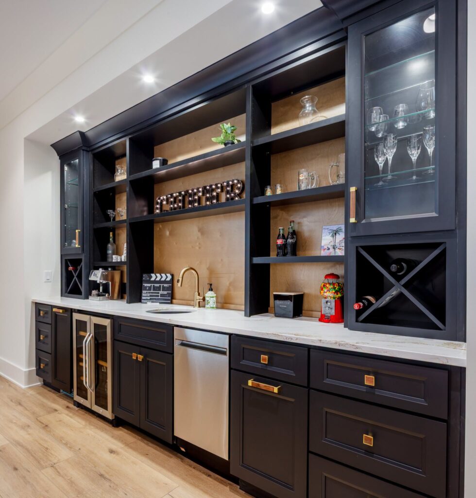 dark cabinetry