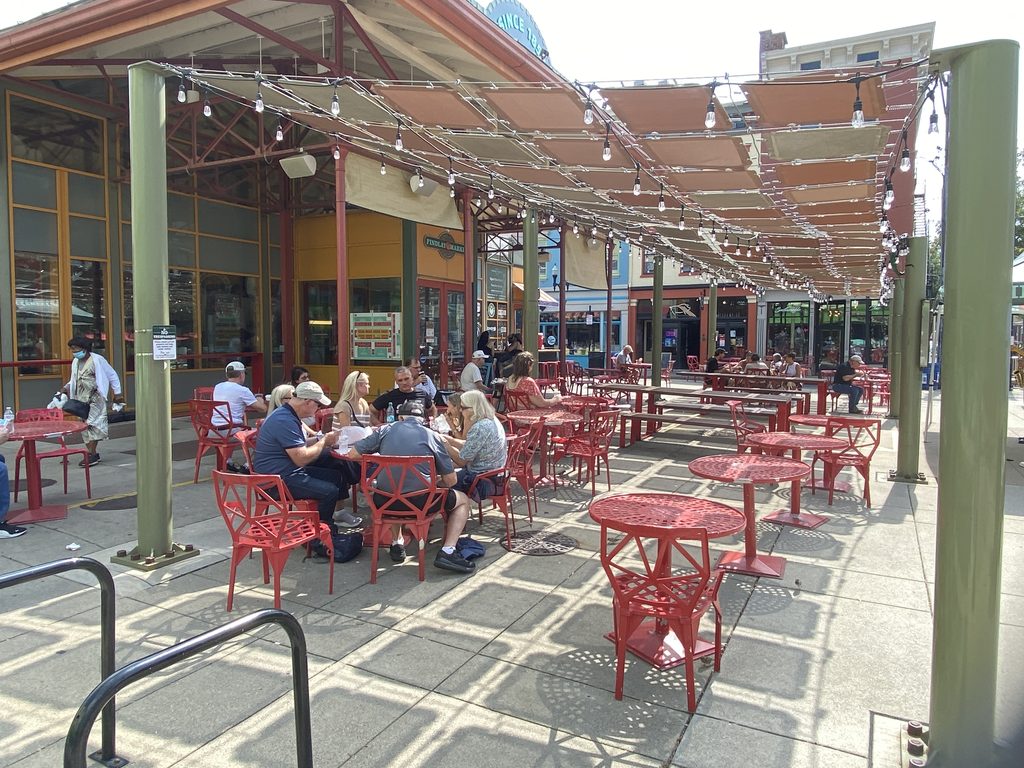 Findlay market outdoor seating